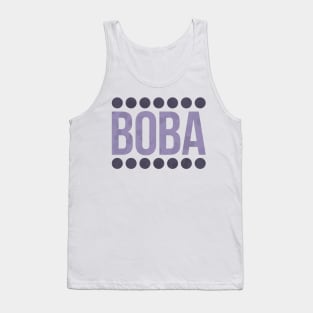 Taro Boba Balls Typography Tank Top